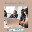 Preliminarne rang liste